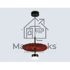 Светильник Ambrella light LH72613 BK/RD черный/красный 6W 3000K D300*260-1770