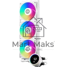 Система охлаждения Water Cooling System PCCooler DA360 Pro ARGb WH (300W, 360мм, белый, ARGb/Fans: 3x120мм, 75.8CFM, 33.7dBA, 2200RPM/Pump height 57мм, 28dBA, 3000RPM, Rad thickness 27мм/S: 1851, 1700, 1200, 20XX, 115X, AM5, AM4)