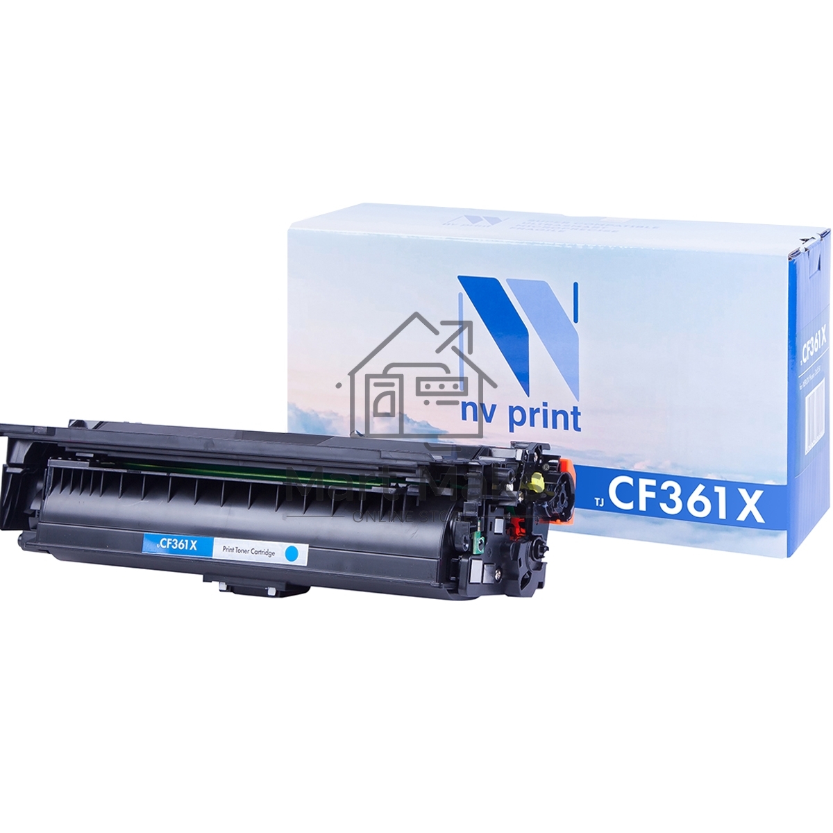 Картридж лазерный NVPrint совместимый НР CF361X Cyan для LJ Color M552/M553 (9500k)