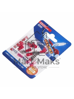 Клемма плоская Rexant, изолированная гнездо - 7.4 мм, 0.5-1.5 мм², (РПи-м 1.5-(6.3)/РПИм 1,25-250/FDD1.25-250), в упак. 10 шт.