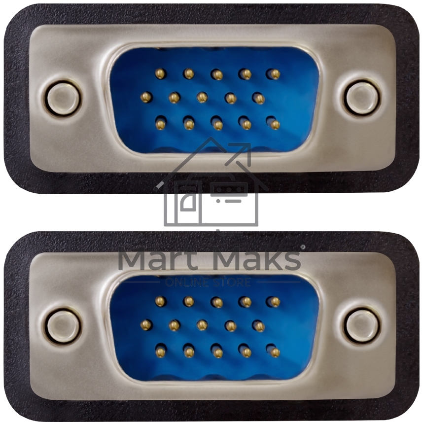 Кабель Greenconnect SVGA 5.0m черный, ферритовые кольца, OD8.0mm. 15M / 15M Premium, 28/28 AWG, двойной экран, GCR-51862