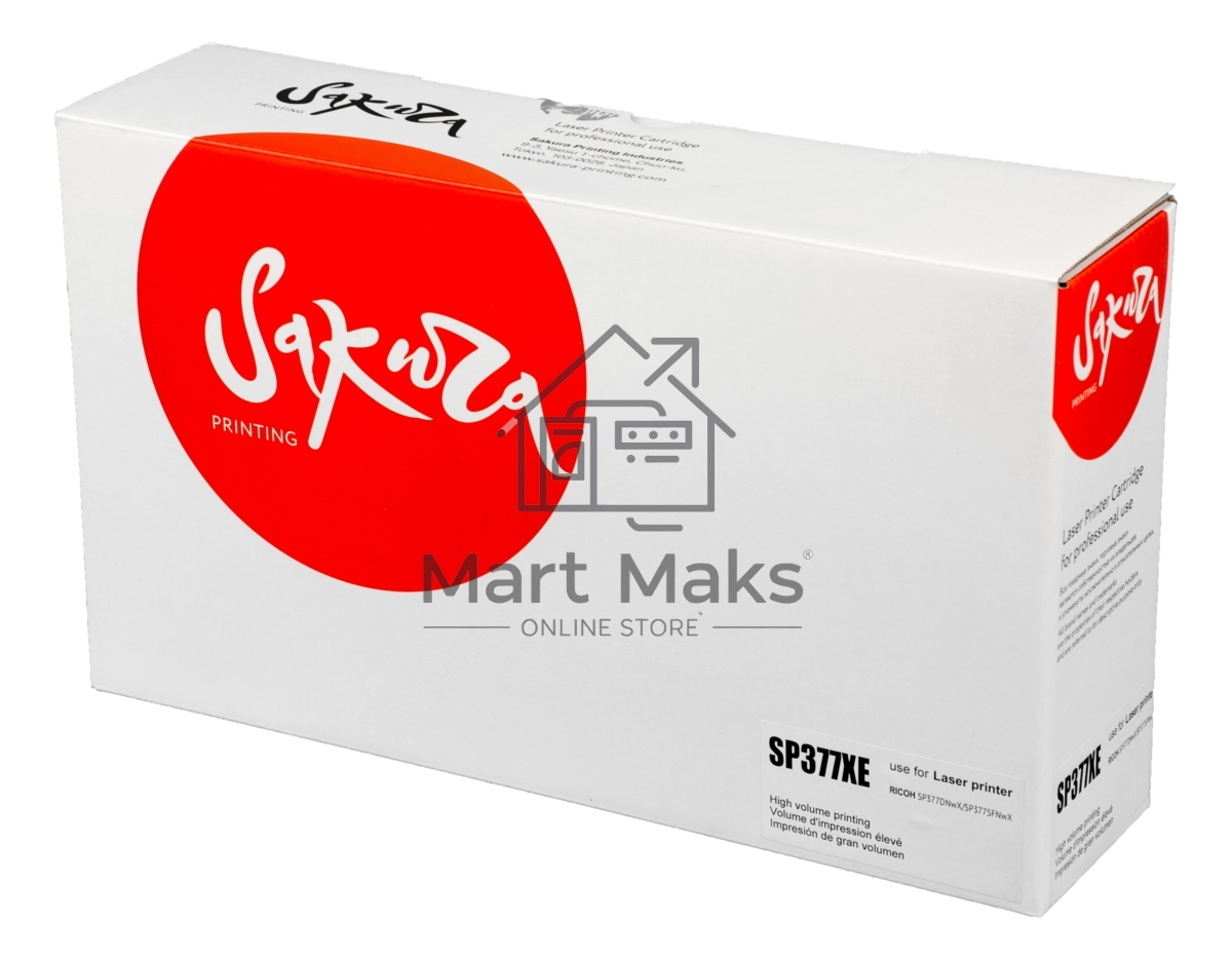 Картридж лазерный Sakura SP377XE для Ricoh Aficio SP 377 Series, черный, 6 400 к.