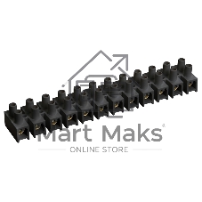 Зажим винтовой ЗВИ-20 н/г 4-10кв.мм 12пар черн. IEK UZV5-020-06