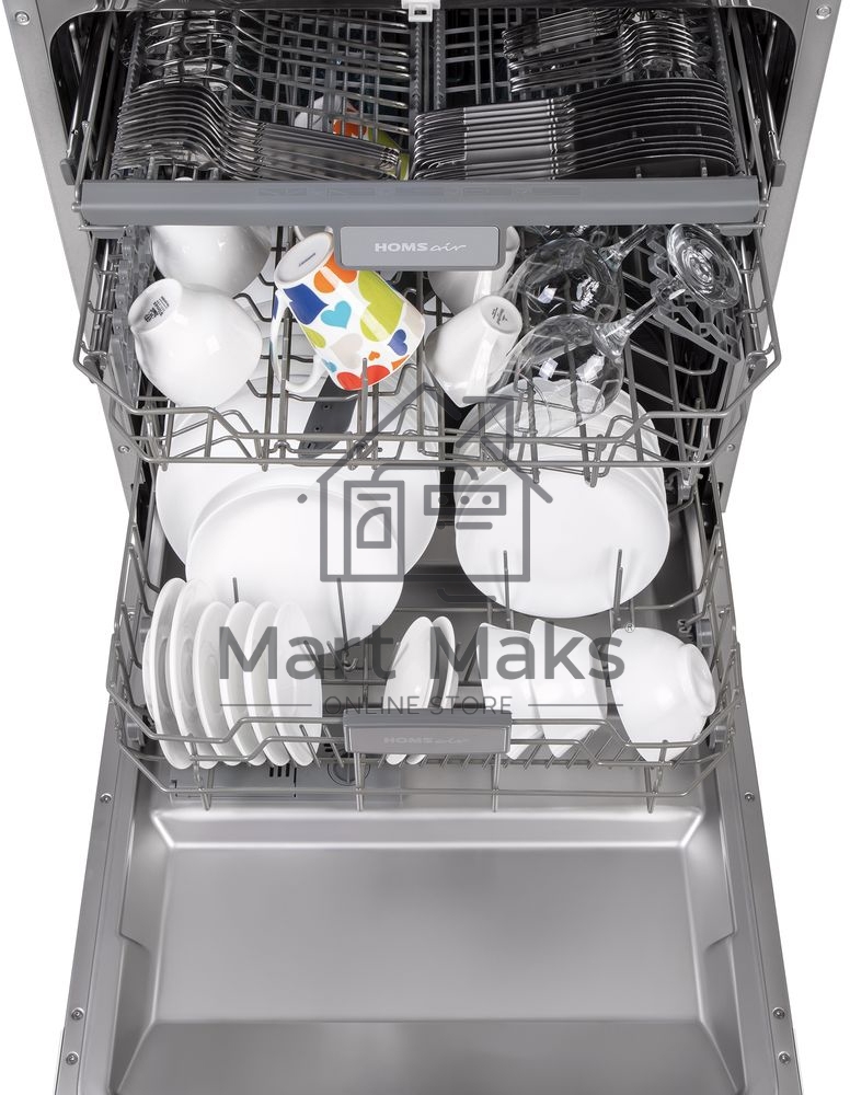 Встраиваемая посудомоечная машина HOMSair DW67M, черный, 59.8 см, 14 компл., 47 дБ, класс A++