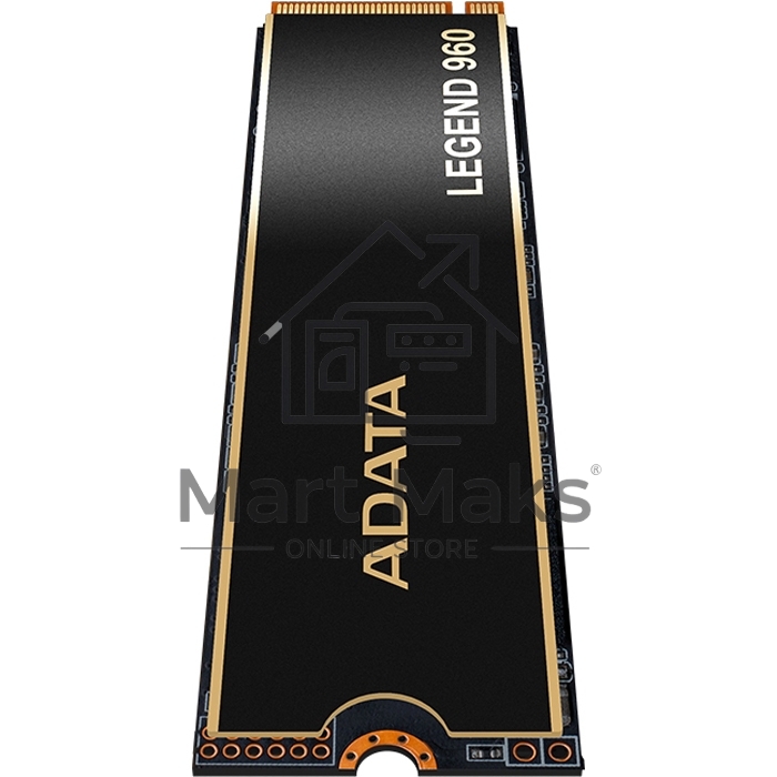 Накопитель SSD ADATA LEGEND 960, 1Tb, PCIe 4.0 x4, M.2 2280, NVMe, R/W 7400/6000, с радиатором