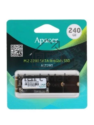 Накопитель SSD Apacer AST280, 240Gb, M.2 2280, SATA III, R/W 520/495