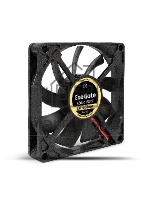 Вентилятор для корпуса ExeGate ExtraSilent ES08015S2P черный, 80 мм, 1600 об/мин, 16.5 дБ, 2 pin