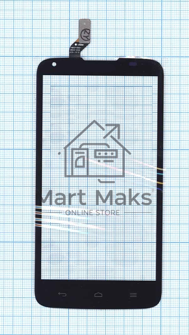 Сенсорное стекло (тачскрин) для Huawei Ascend G710, черное