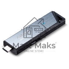 Флешка USB ADATA Elite UE800 (AELI-UE800-1T-CSG), 1Tb, Type-C USB 3.2, R/W 1000/1000, серебристый