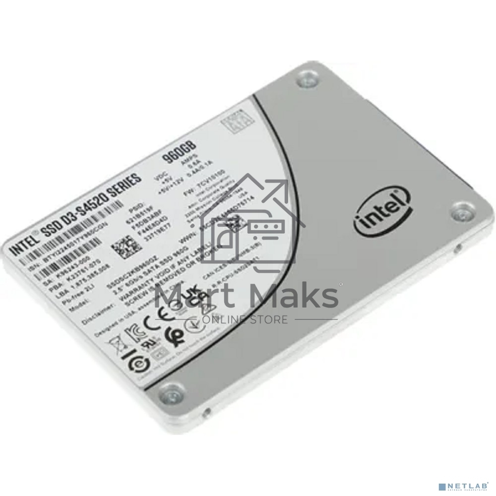 Накопитель SSD Intel D3-S4520, 960GB, SATA III, 2.5