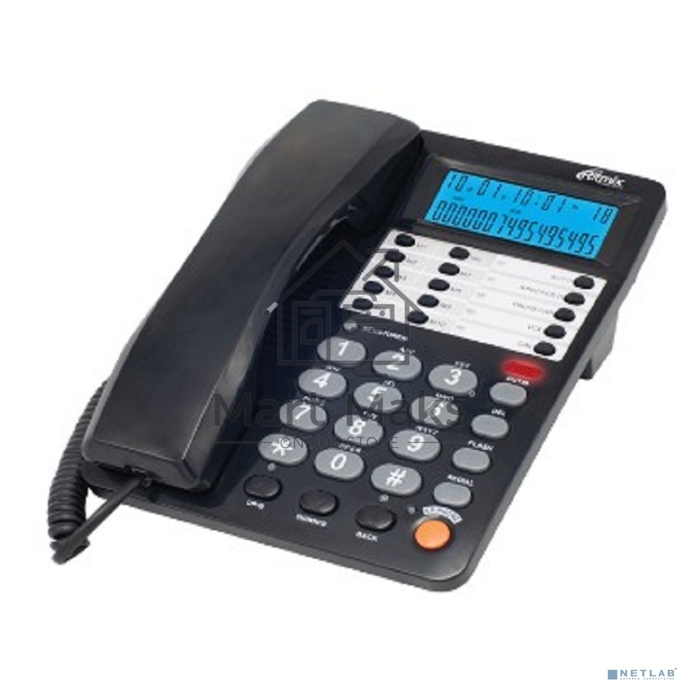 Телефон проводной Ritmix RT-495 черный