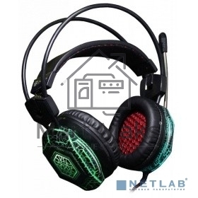 Наушники с микрофоном Oklick HS-L500G черный 2.2м мониторы оголовье