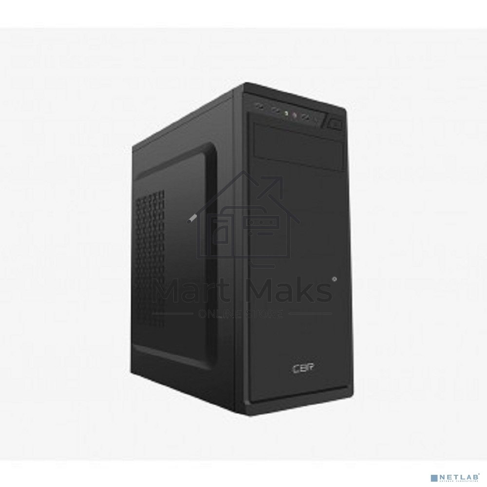Компьютерный корпус CBR PCC-ATX-J02-450W2 ATX Miditower J02, c БП PSU-ATX450-08EC (450W/80mm), 2*USB 2.0, HD Audio+Mic, кабель питания 1.2м, черный