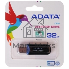 Флешка USB ADATA C906 (AC906-32G-RBK), 32Gb, USB 2.0, R/W 15/5, черный/синий