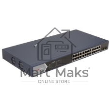 Коммутатор Hikvision DS-3E1526P-SI, 24×1 Гбит/с PoE+ + 2×1 Гбит/с SFP, настраиваемый