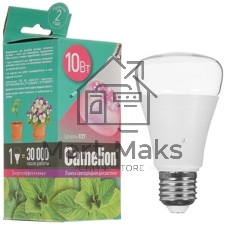 Фитолампа филаментная для растений CAMELION (13241) LED10-PL/BIO/E27/10Вт
