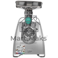 Мясорубка электрическая Bosch MFW68640 черный, 2200 Вт, 4.3 кг/мин, реверс, металлический лоток, насадки - 5