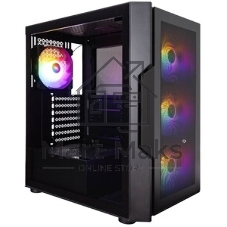 Компьютерный корпус 1STPLAYER TRILOBITE T7-P черный ATX 4x120мм LED fans T7-P-BK-4F1