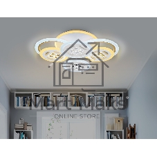Светильник Ambrella light FA2951/6 WH белый 4200K/3000K+6400K/6400K+3000K 125W 550*405*150 (ПДУ ИК)