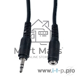 Кабель PERFEO Кабель Jack 3.5 мм вилка - Jack 3.5 мм розетка, длина 2 м