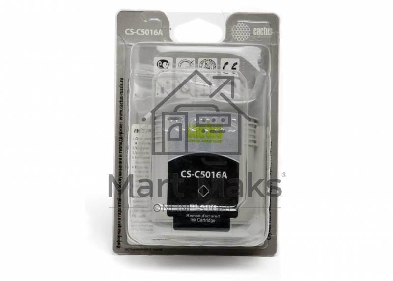 Картридж струйный Cactus CS-C5016A черный (72 мл) для №84 HP DesignJet 10PS/20PS/30GP