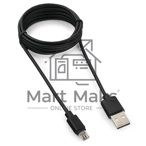 Кабель USB 2.0 Pro Гарнизон GCC-mUSB2-AMBM-1.8M, AM/microBM 5P, 1.8м, черный, пакет