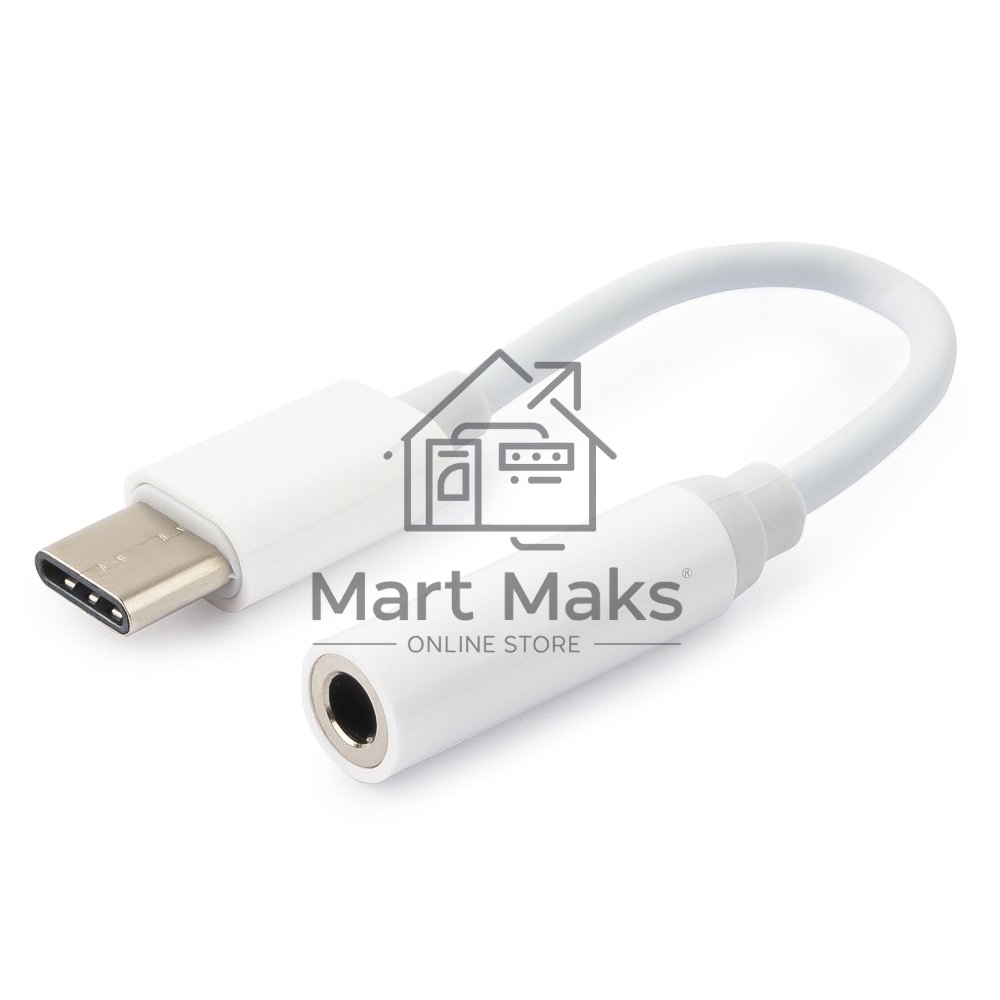 Переходник Cablexpert Переходник USB, USB Type-C/Jack3.5F, пакет (CCA-UC3.5F-01-W)