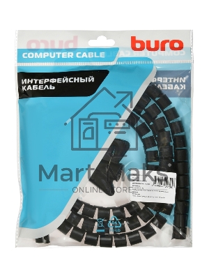 Кабельный органайзер Buro BHP CG155B Spiral Hose 15x1500мм черный