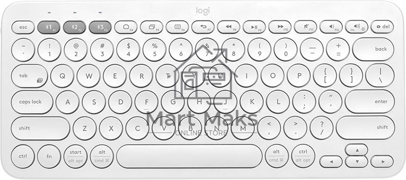 Клавиатура беспроводная Logitech K380, Bluetooth, белый