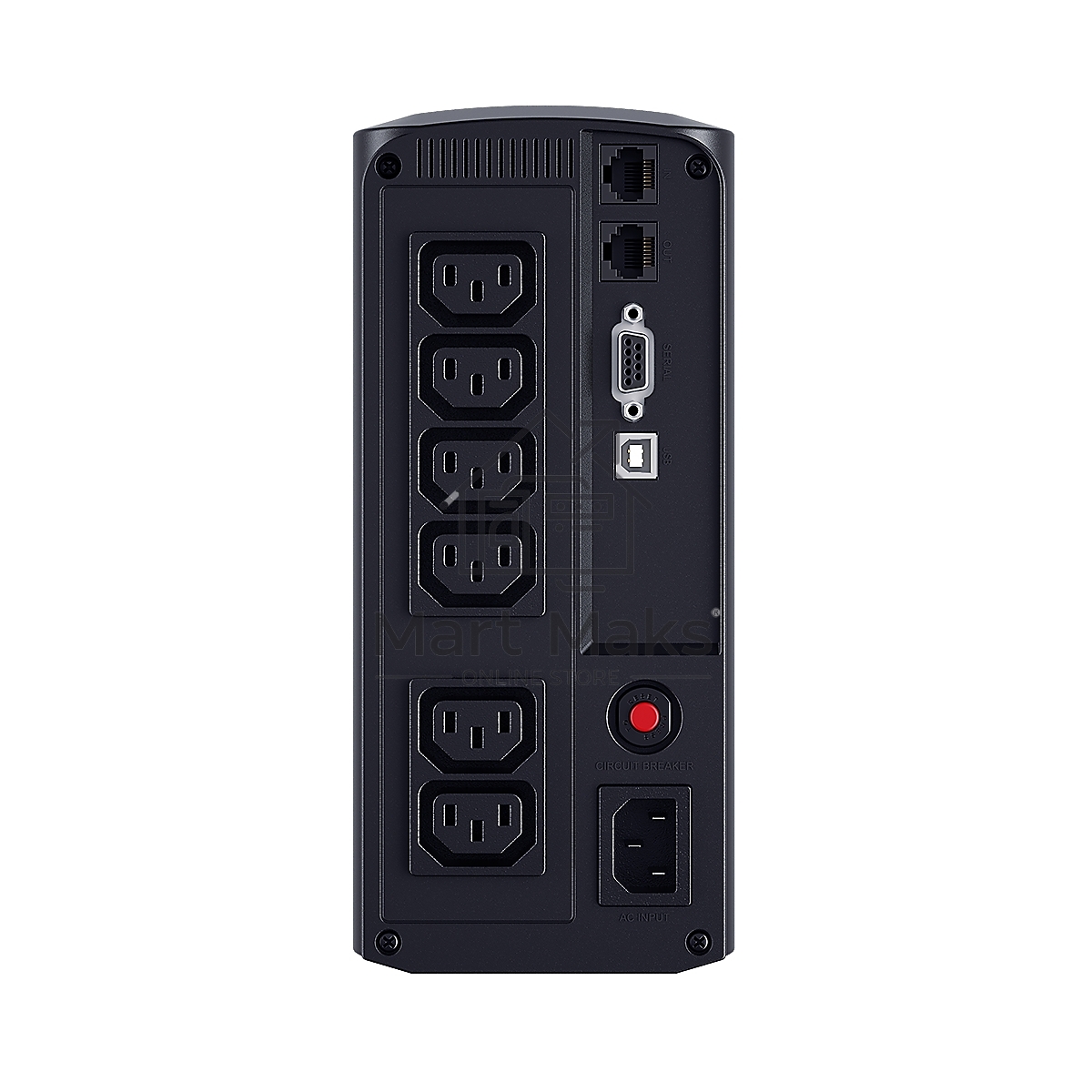 Источник бесперебойного питания UPS CyberPower VP1000EILCD Line-Interactive 1000VA/550W USB/RS-232/RJ11/45 (6 IEC С13)