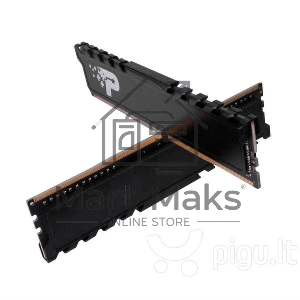 Оперативная память Patriot Signature, DDR4, 16GB (2x8 GB), 3200 MHz, CL22, DIMM, радиатор, черный