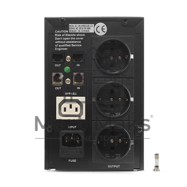 Источник бесперебойного питания CROWN ИБП CMU-SP800EURO 800VA, металл,1x12V/9AH, розетки 3*EURO+1*IEC bybas CM000001492