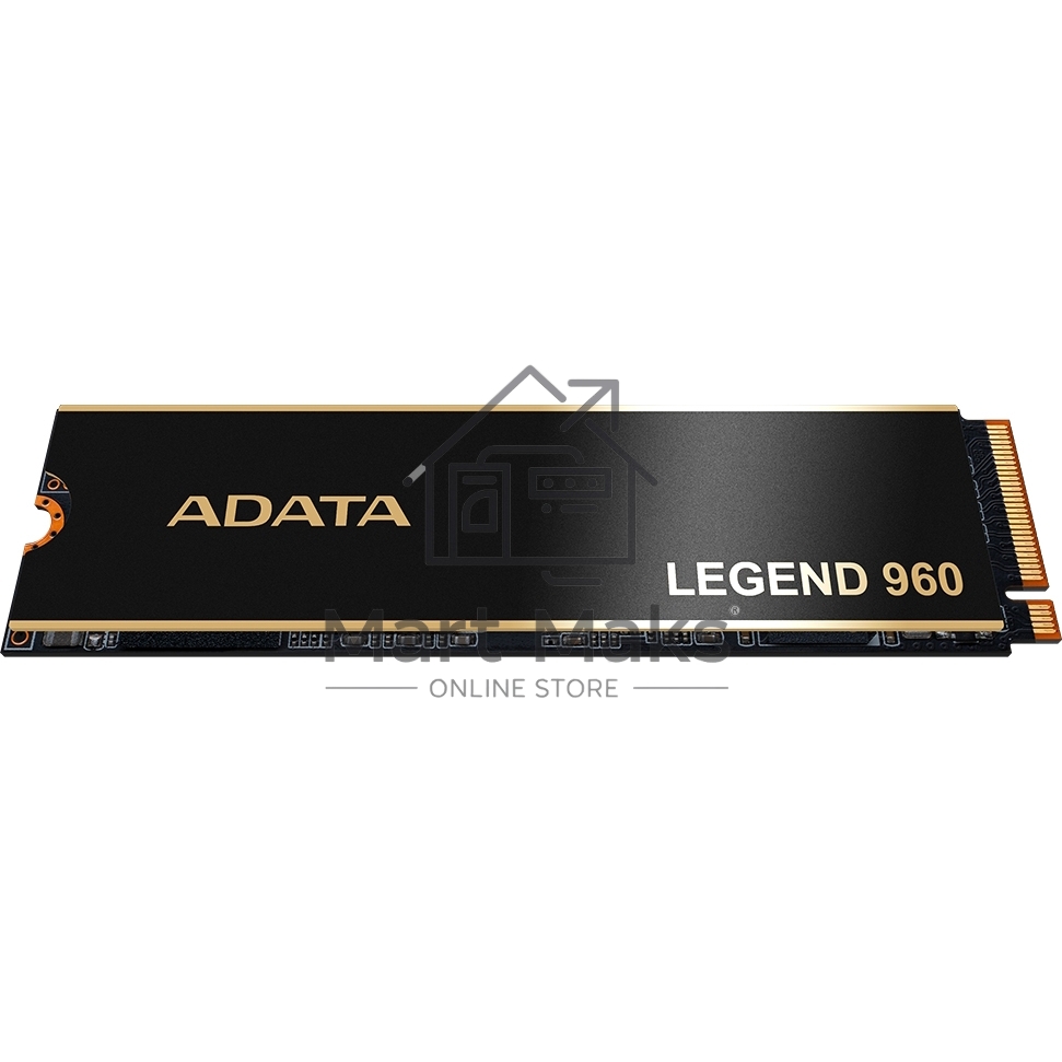 Накопитель SSD ADATA LEGEND 960, 1Tb, PCIe 4.0 x4, M.2 2280, NVMe, R/W 7400/6000, с радиатором