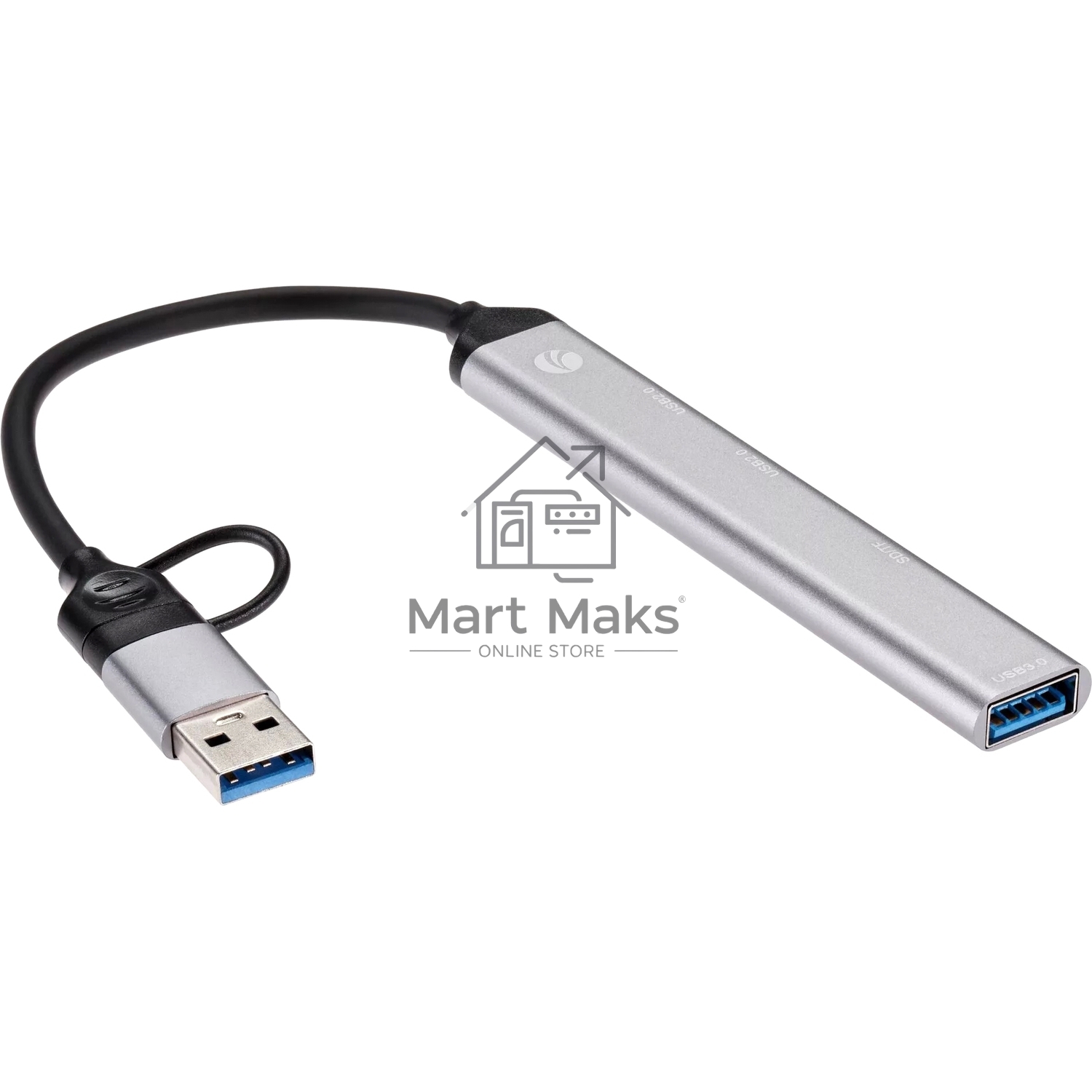 USB концентратор TypeC+adapter-->USB3.0+2USB2,0+SD+TF, VCOM