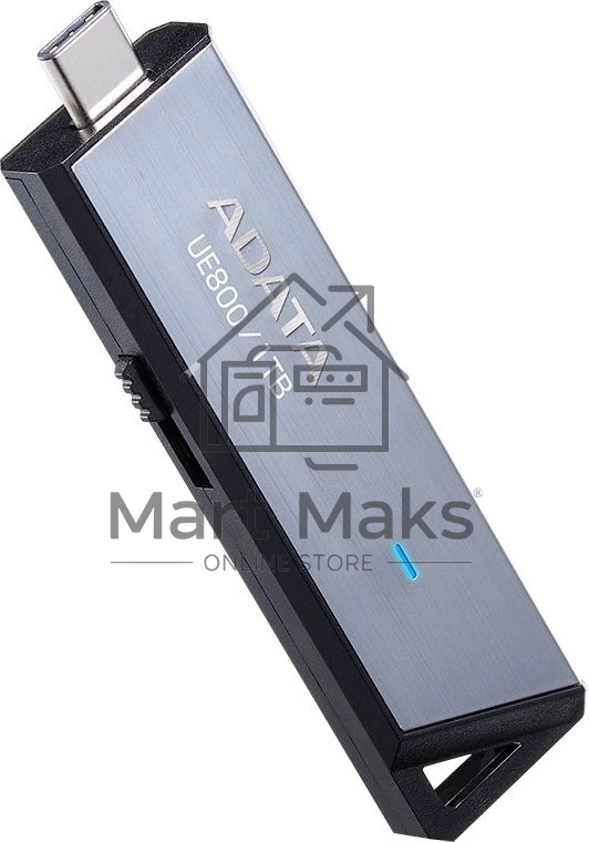 Флешка USB ADATA R/W 1TB ADATA Elite UE800, USB 3.2/TypeC серебристый