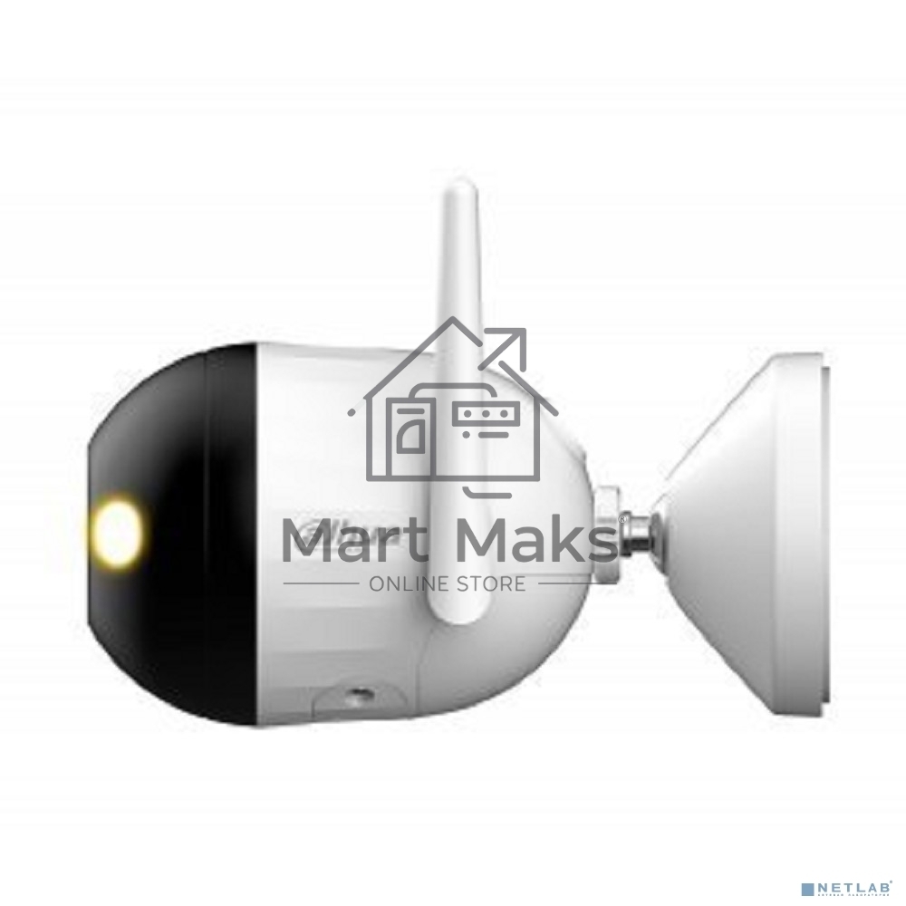 Уличная цилиндрическая IP-видеокамера DAHUA DH-IPC-F2CP-PV-0280B Smart Dual Light 2Мп, 1/3” CMOS, объектив 2.8мм, видеоаналитика, ИК 30м, LED 30м, микрофон, динамик, Wi-Fi 2.4ГГц, IP67, металл пластик