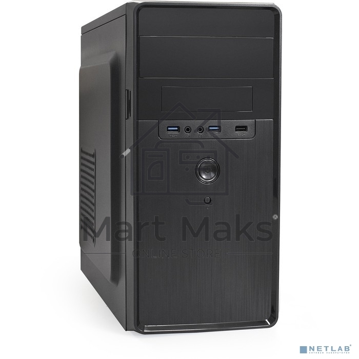 Компьютерный корпус Minitower ExeGate EX286438RUS BA-309U2-350W-8 (mATX, БП AA350 с вент. 8см, 1*USB+2*USB3.0, HD аудио, черный)