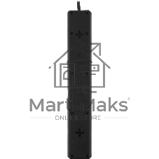 Сетевой фильтр Defender DFS 153 3 м, черный, 6 розеток