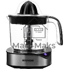 Соковыжималка Hyundai HY-JC4123 стальной/чёрный, цитрусовая, 30 Вт, 1200 мл, механическое