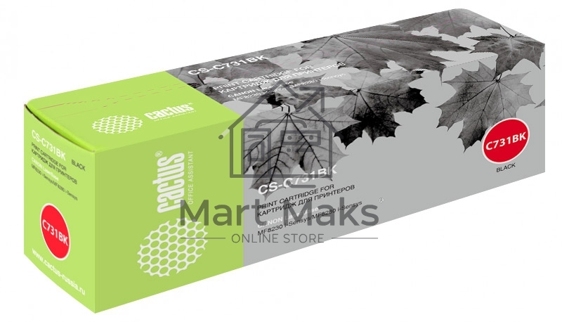 Картридж лазерный Cactus CS-C731BK черный (1600 стр.) для Canon LaserBase MF8230 i-Sensys/MF8280 i-Sensys Картридж лазерный Cactus CS-C731BK черный (1600 стр.) для Canon LaserBase MF8230 i-Sensys/MF8280 i-Sensys