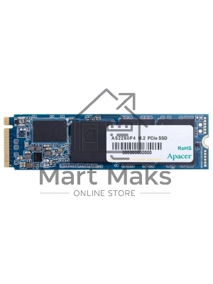 Накопитель SSD Apacer AS2280P4, 512Gb, M.2 2280, PCIe 3.0 x4, NVMe, R/W 2100/1500