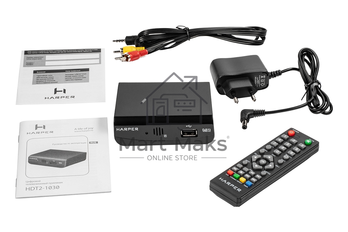 Ресивер Harper HDT2-1030 Цифровой телевизионный DVB-T2