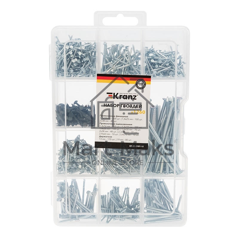 Набор гвоздей 1260 шт.
