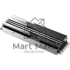 Накопитель SSD Netac NV5000, 500Gb, M.2 2280, PCIe 4.0 x4, NVMe, R/W 5000/2500, с радиатором