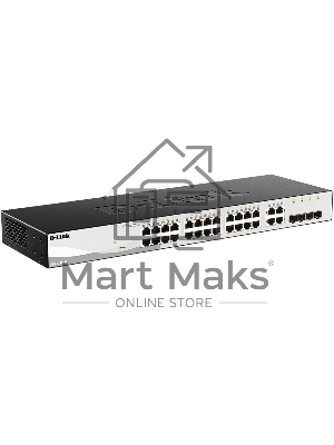 Настраиваемый коммутатор WebSmart с 24 портами 10/100/1000Base-T и 4 комбо-портами 100/1000Base-T/SFP D-Link DGS-1210-28/F3A