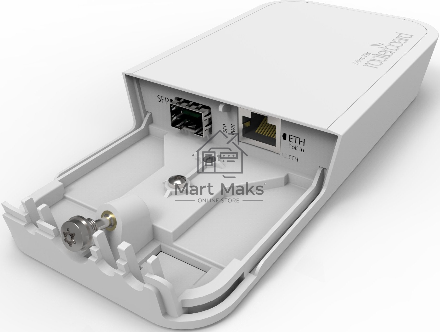 Медиаконвертер MikroTik RBFTC11 Fiber to Copper Converter in Outdoor enclosure, poe injector, power supply