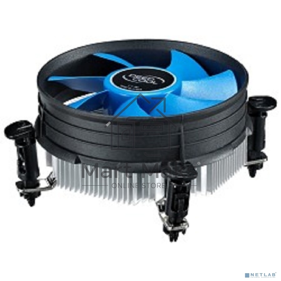 Кулер для процессора DEEPCOOL THETA 9 PWM черный/синий, 92 мм, алюминий, 3200 об/мин, 41.3 дБ, 4 pin, 95 Вт, 46.5 мм