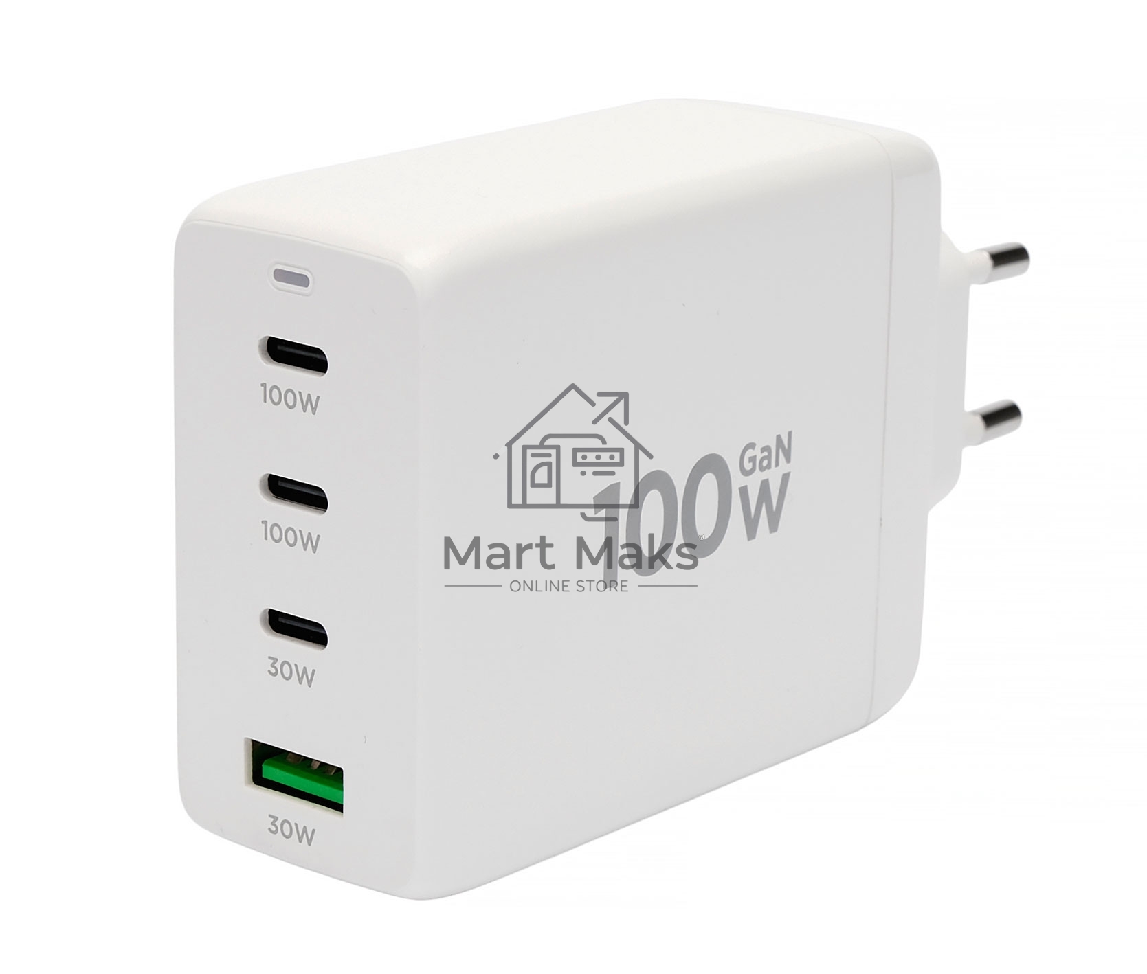 Зарядное устройство Cablexpert MP3A-PC-66 100Вт GaN, 5A, QC5.0/PD, 3xType-C, 1xUSB, белый, коробка