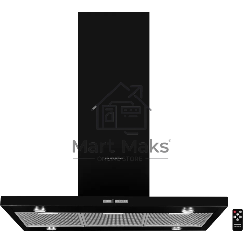 Вытяжка островная Kuppersberg DUDL 4 BL черный, 90 см, 850 куб. м/ч, 58 дБ