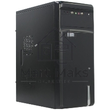 Компьютерный корпус Miditower ExeGate AA-443-UNS350 (ATX, БП UNS350 с вент. 12см, 2хUSB+HD Audio, черный)